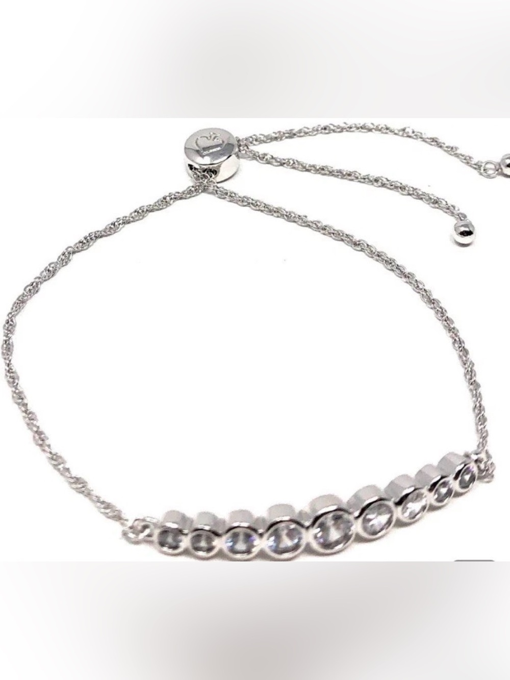 Kate Spade Slider Cubic Zirconia Bracelet Silver-tone